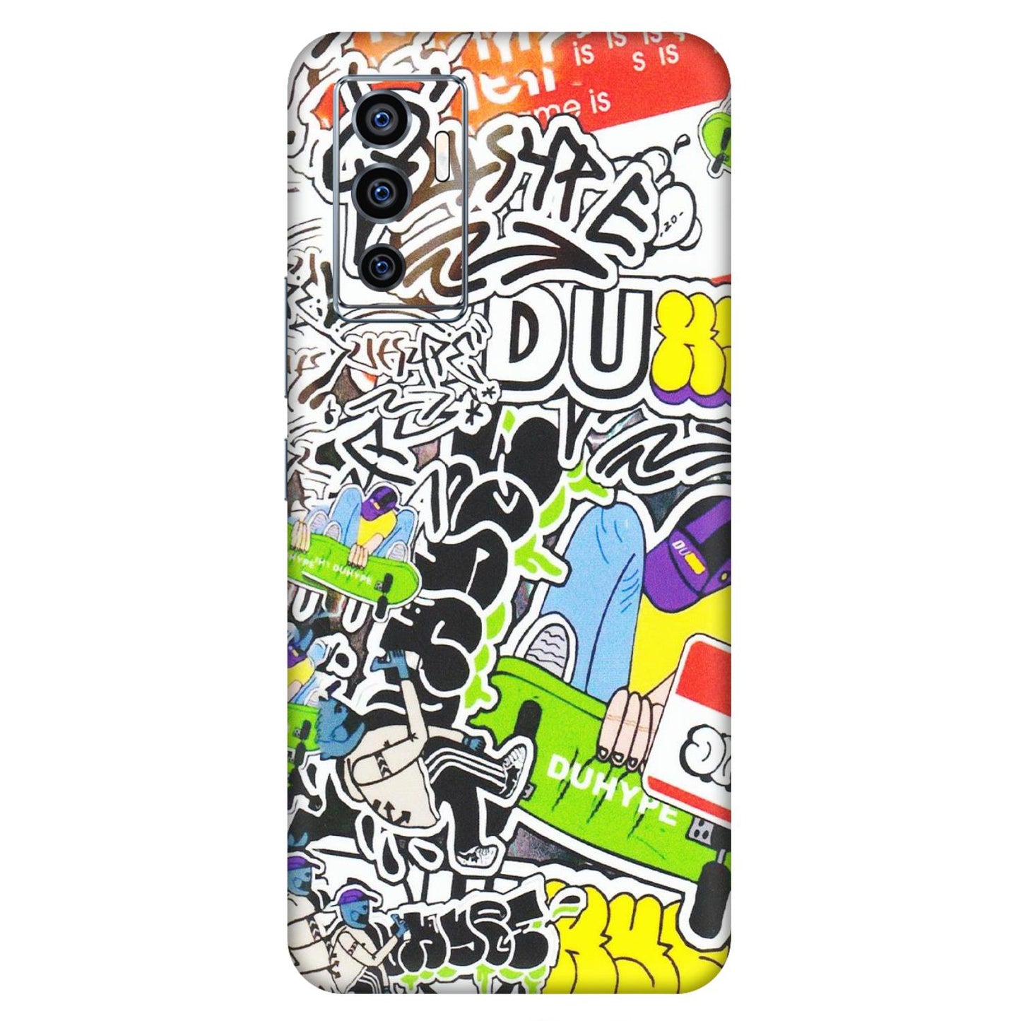VIVO Z/V/X/T/U/S Series Phone Skins (All Models) - Dope Graffiti - Matte Finish (M-61) Vivo V23e (5G)