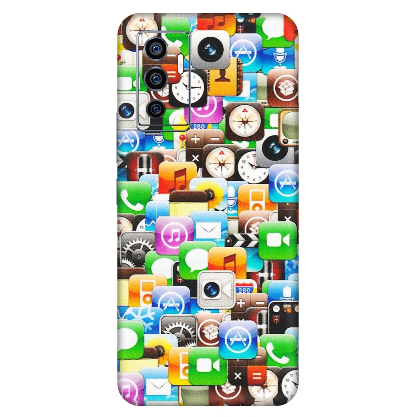 VIVO Z/V/X/T/U/S Series Phone Skins (All Models) - All Apple Icons - Matte Finish (M-93) Vivo V23e (5G)