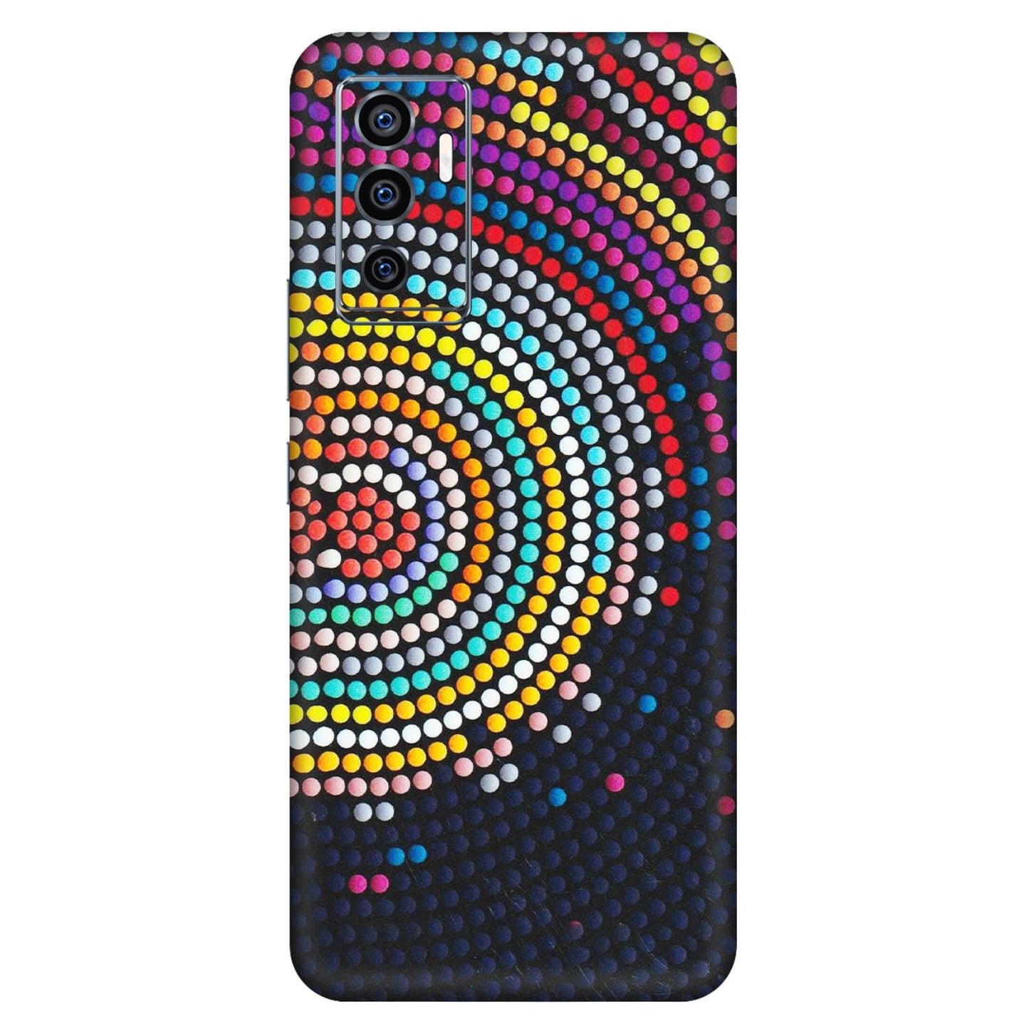 VIVO Z/V/X/T/U/S Series Phone Skins (All Models) - Rainbow Dot Mandala - Matte Finish (M-97) Vivo V23e (5G)