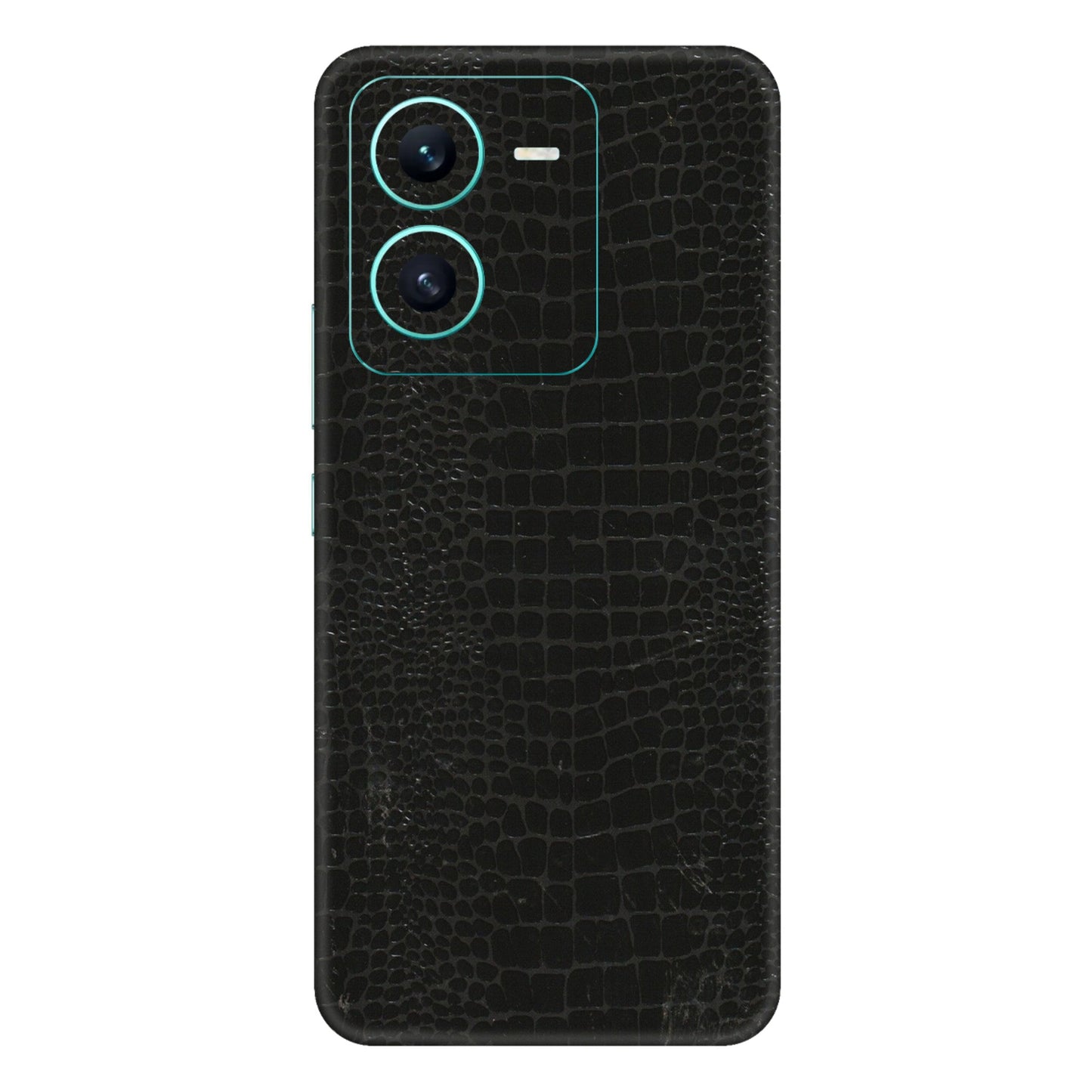 VIVO Z/V/X/T/U/S Series Phone Skins (All Models) - Snake Leather Black - 3D Embossed Finish (L-107) Vivo V25 (5G)