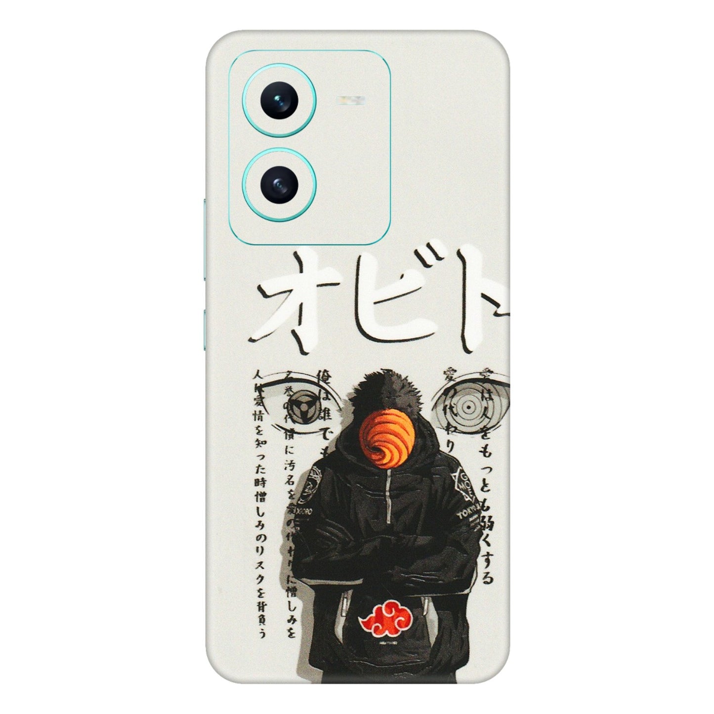 VIVO Z/V/X/T/U/S Series Phone Skins (All Models) - Obito Anime Eye - 3D Embossed Finish (L-19) Vivo V25 (5G)