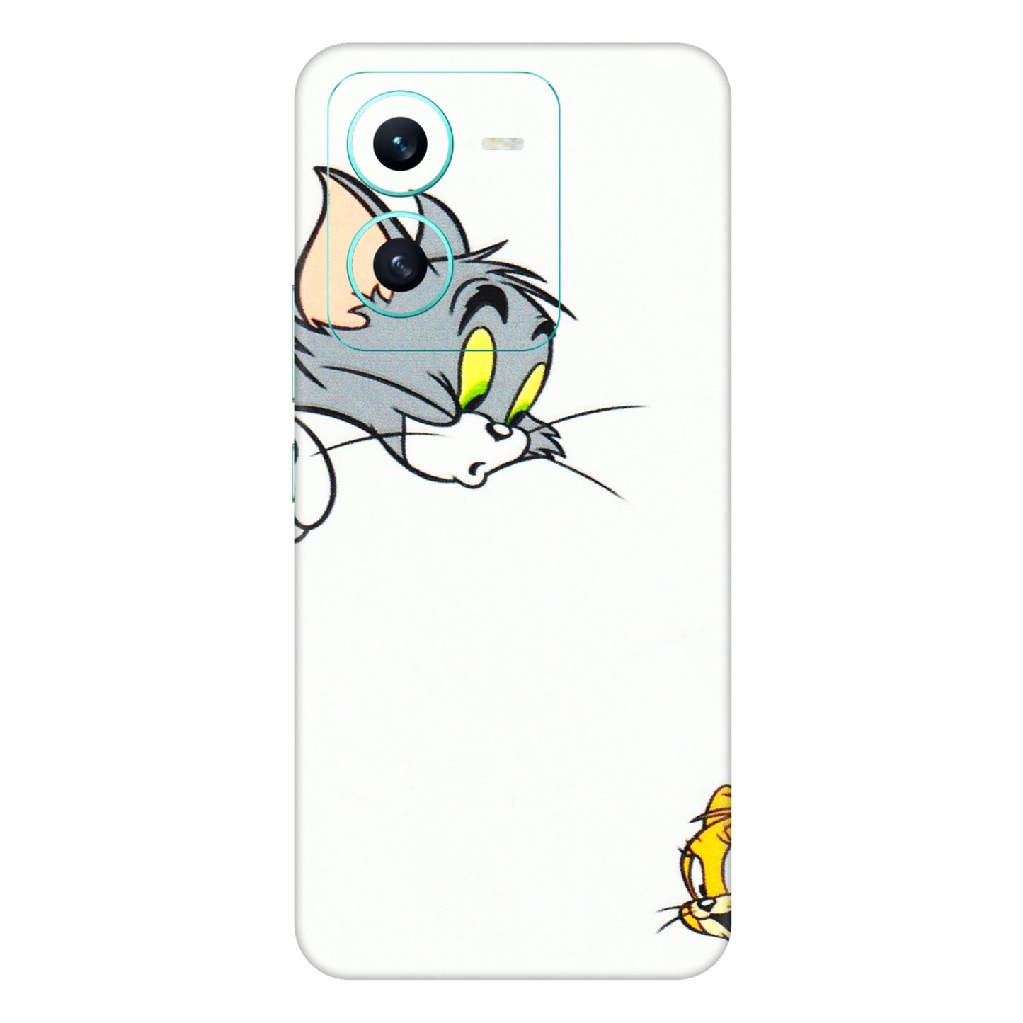 VIVO Z/V/X/T/U/S Series Phone Skins (All Models) - Cute Tom And Jerry - 3D Embossed Finish (L-220) Vivo V25 (5G)