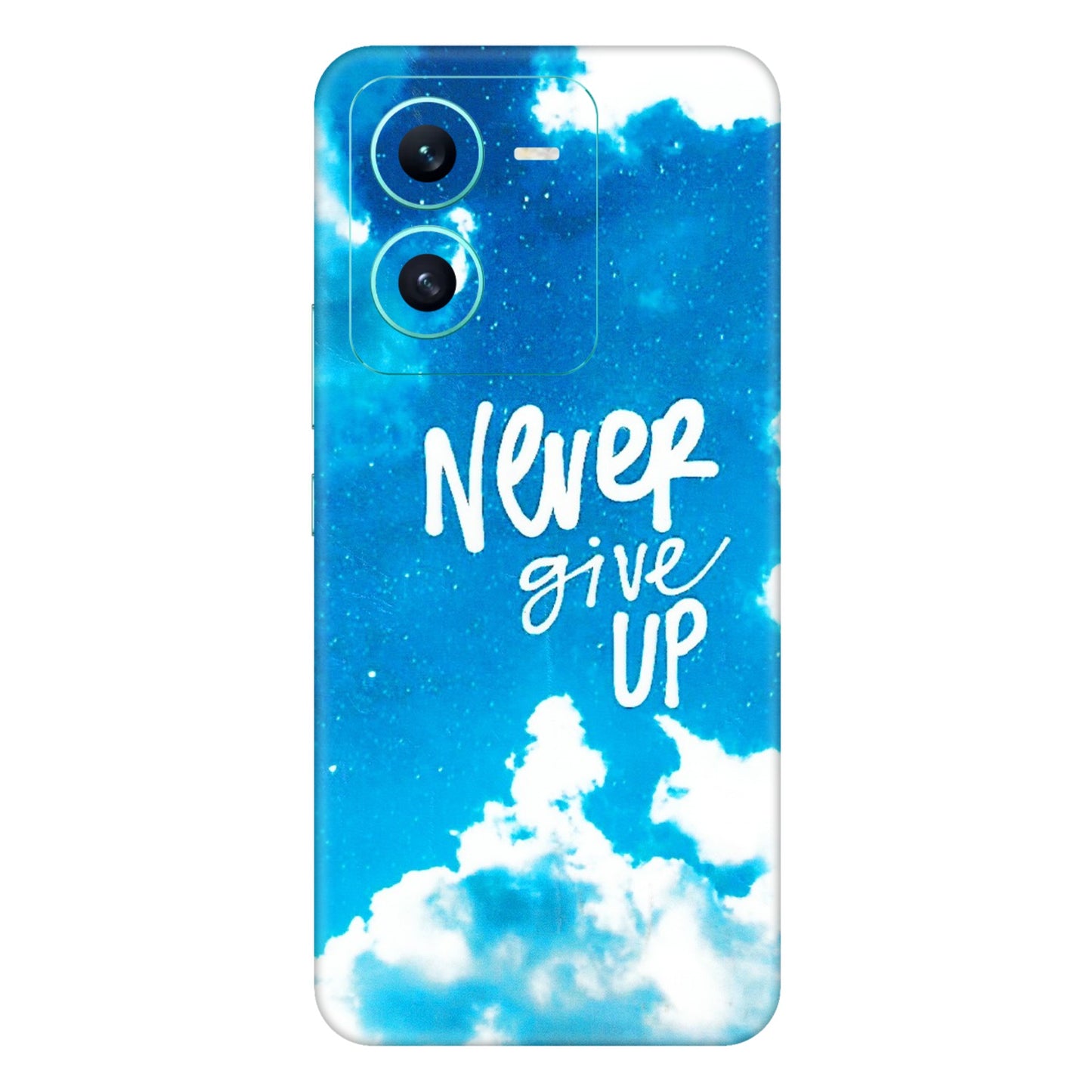 VIVO Z/V/X/T/U/S Series Phone Skins (All Models) - Never Give Up - 3D Embossed Finish (L-279) Vivo V25 (5G)