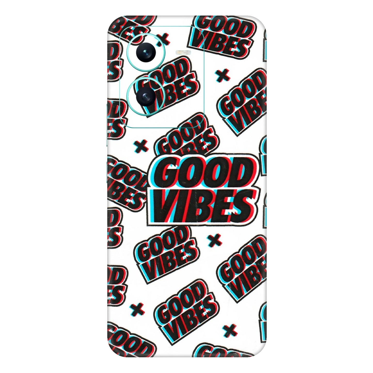 VIVO Z/V/X/T/U/S Series Phone Skins (All Models) - Good Vibes - 3D Embossed Finish (L-282) Vivo V25 (5G)