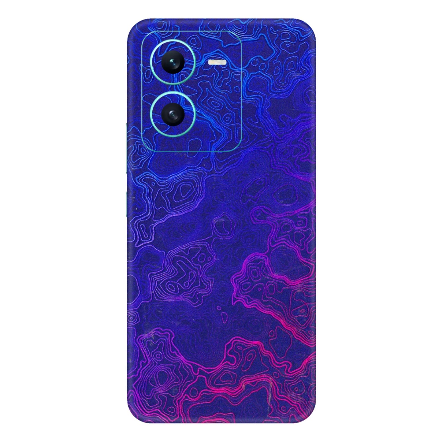 VIVO Z/V/X/T/U/S Series Phone Skins (All Models) - Purple Ripples Swirl - 3D Embossed Finish (L-314) Vivo V25 (5G)