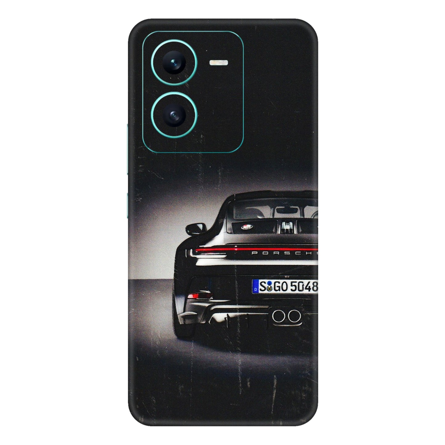 VIVO Z/V/X/T/U/S Series Phone Skins (All Models) - New Black Porsche GT3 - 3D Embossed Finish (L-327) Vivo V25 (5G)