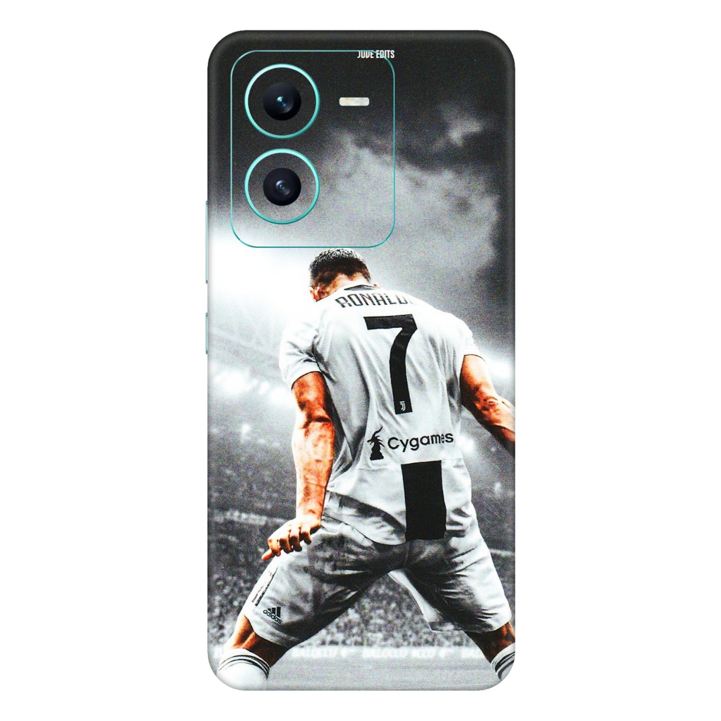 VIVO Z/V/X/T/U/S Series Phone Skins (All Models) - Ronaldo CR7 Crazy - 3D Embossed Finish (L-44) Vivo V25 (5G)