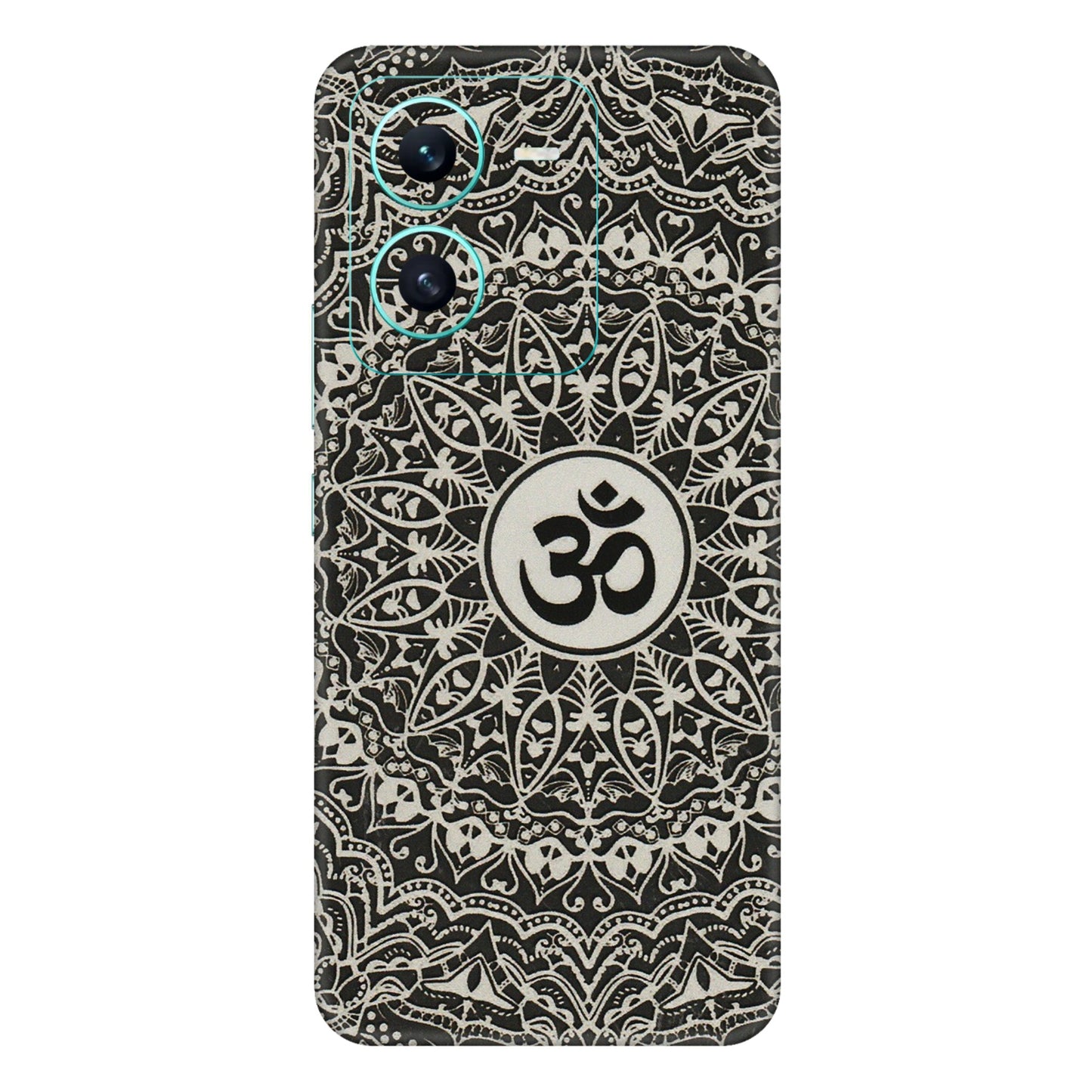 VIVO Z/V/X/T/U/S Series Phone Skins (All Models) - Aum Elegant Mandala - 3D Embossed Finish (L-62) Vivo V25 (5G)