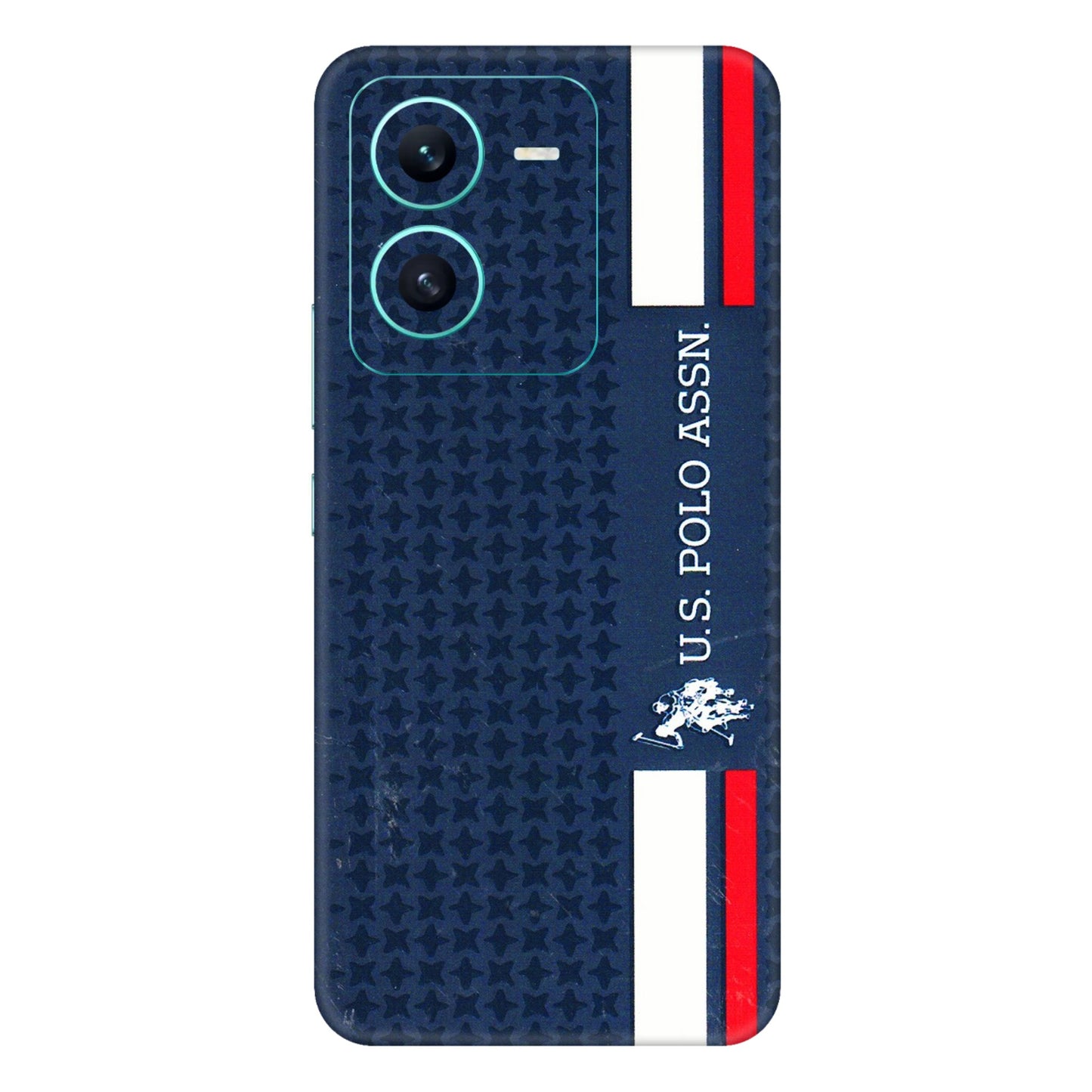 VIVO Z/V/X/T/U/S Series Phone Skins (All Models) - US POLO Designer Brand - 3D Embossed Finish (L-65) Vivo V25 (5G)