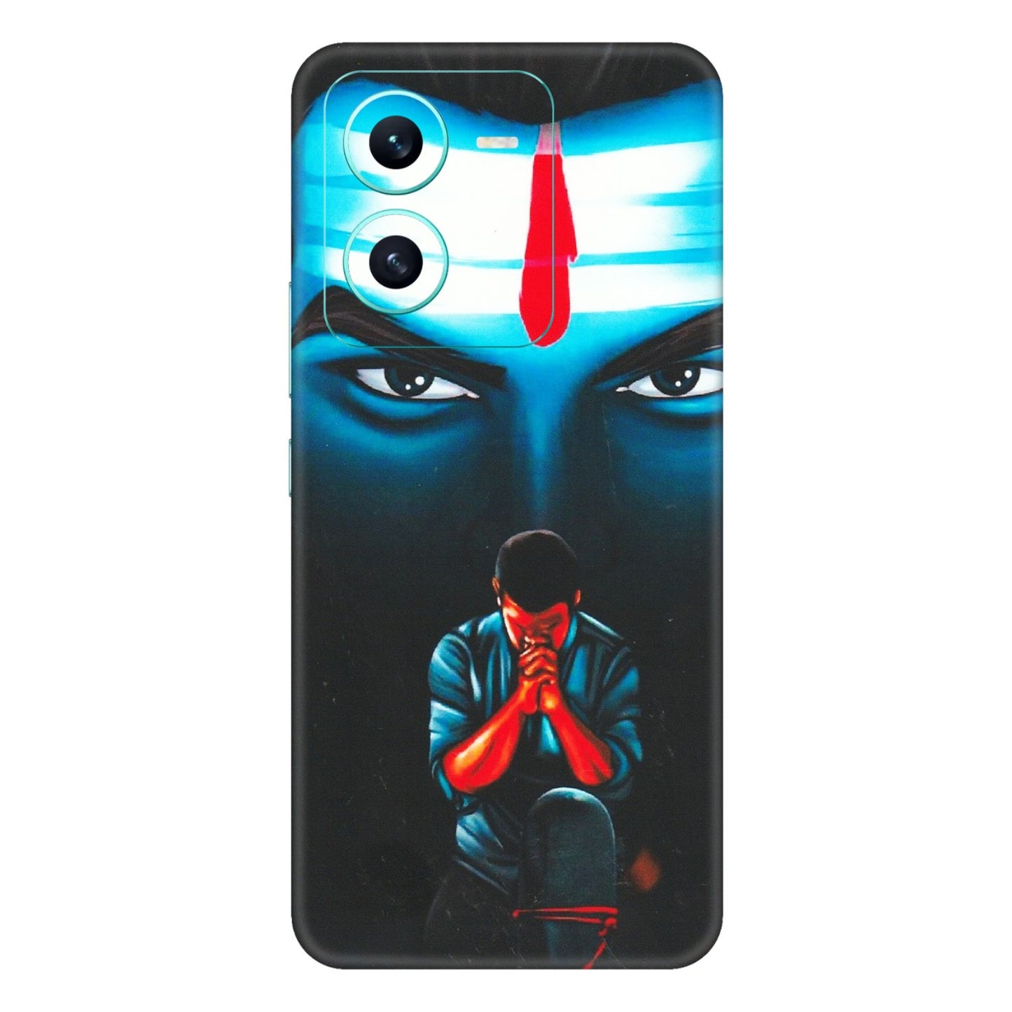 VIVO Z/V/X/T/U/S Series Phone Skins (All Models) - Mahakal Bhakt - Matte Finish (M-112) Vivo V25 (5G)
