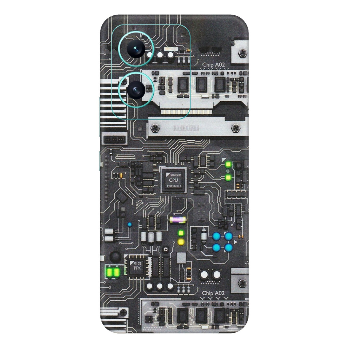 VIVO Z/V/X/T/U/S Series Phone Skins (All Models) - Motherboard Internals - Matte Finish (M-135) Vivo V25 (5G)