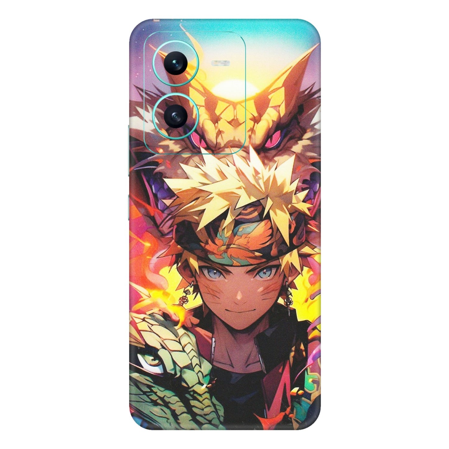 VIVO Z/V/X/T/U/S Series Phone Skins (All Models) - Angry Naruto Anime - Matte Finish (M-148) Vivo V25 (5G)