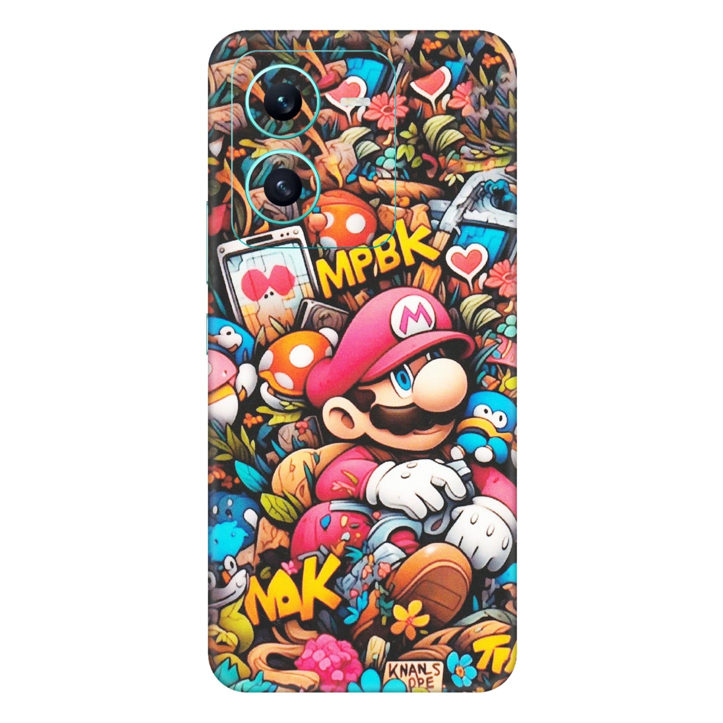 VIVO Z/V/X/T/U/S Series Phone Skins (All Models) - Super Mario Bros Artistic - Matte Finish (M-173) Vivo V25 (5G)