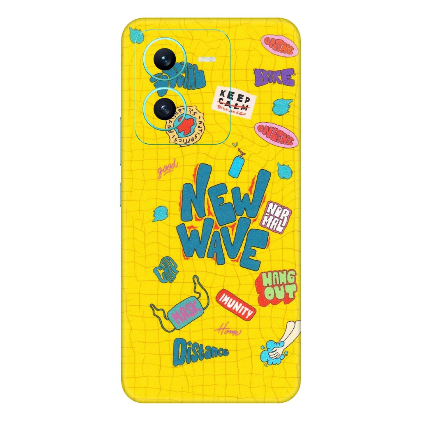 VIVO Z/V/X/T/U/S Series Phone Skins (All Models) - New Wave Life - Matte Finish (M-17) Vivo V25 (5G)
