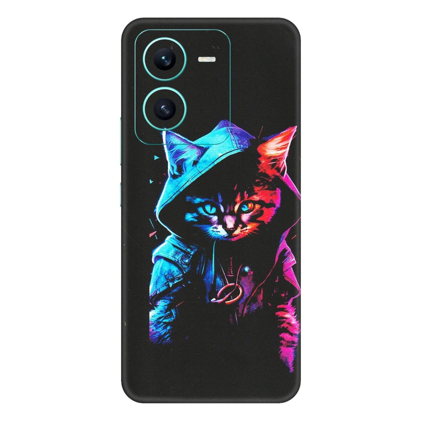 VIVO Z/V/X/T/U/S Series Phone Skins (All Models) - Cyberpunk Cat - Matte Finish (M-45) Vivo V25 (5G)