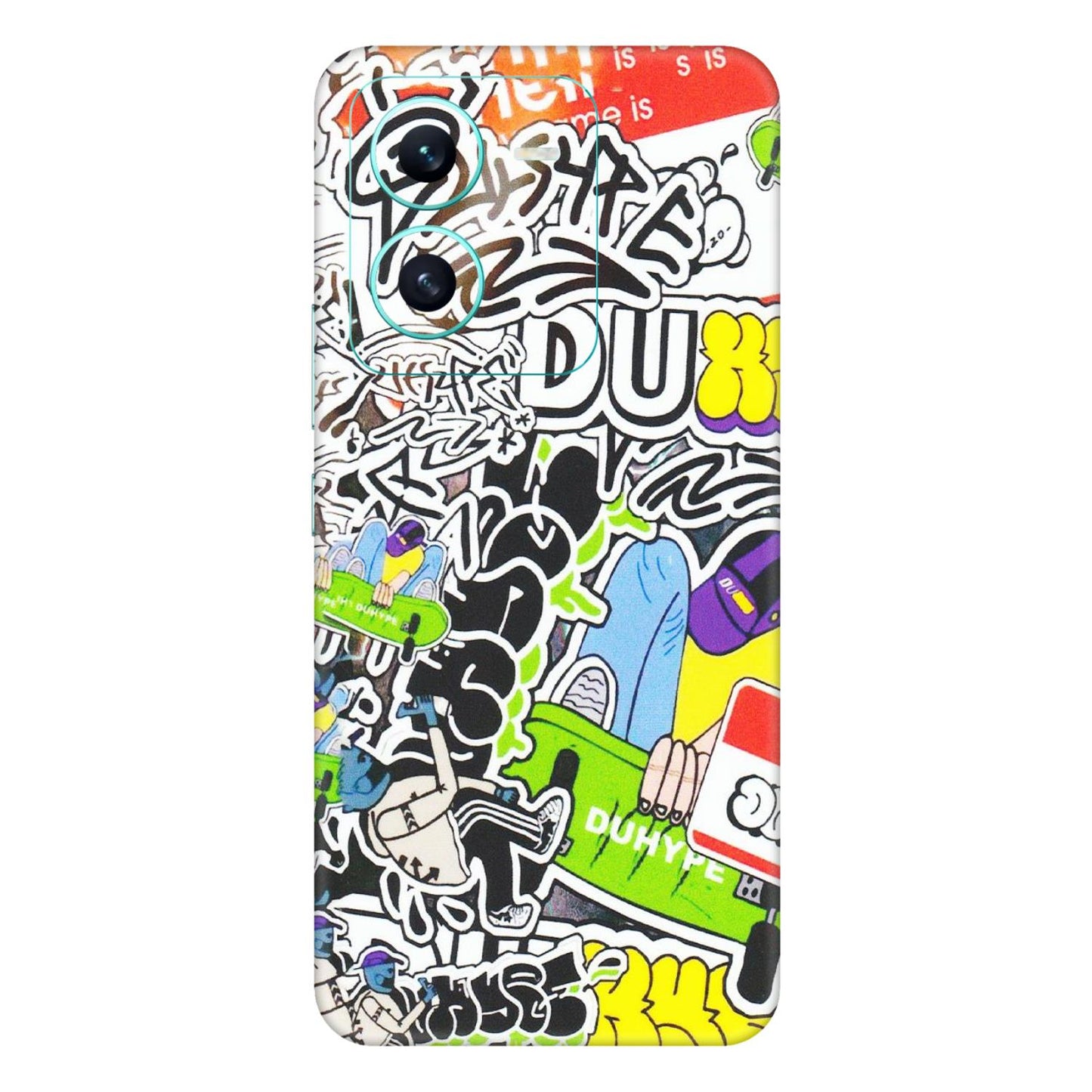 VIVO Z/V/X/T/U/S Series Phone Skins (All Models) - Dope Graffiti - Matte Finish (M-61) Vivo V25 (5G)