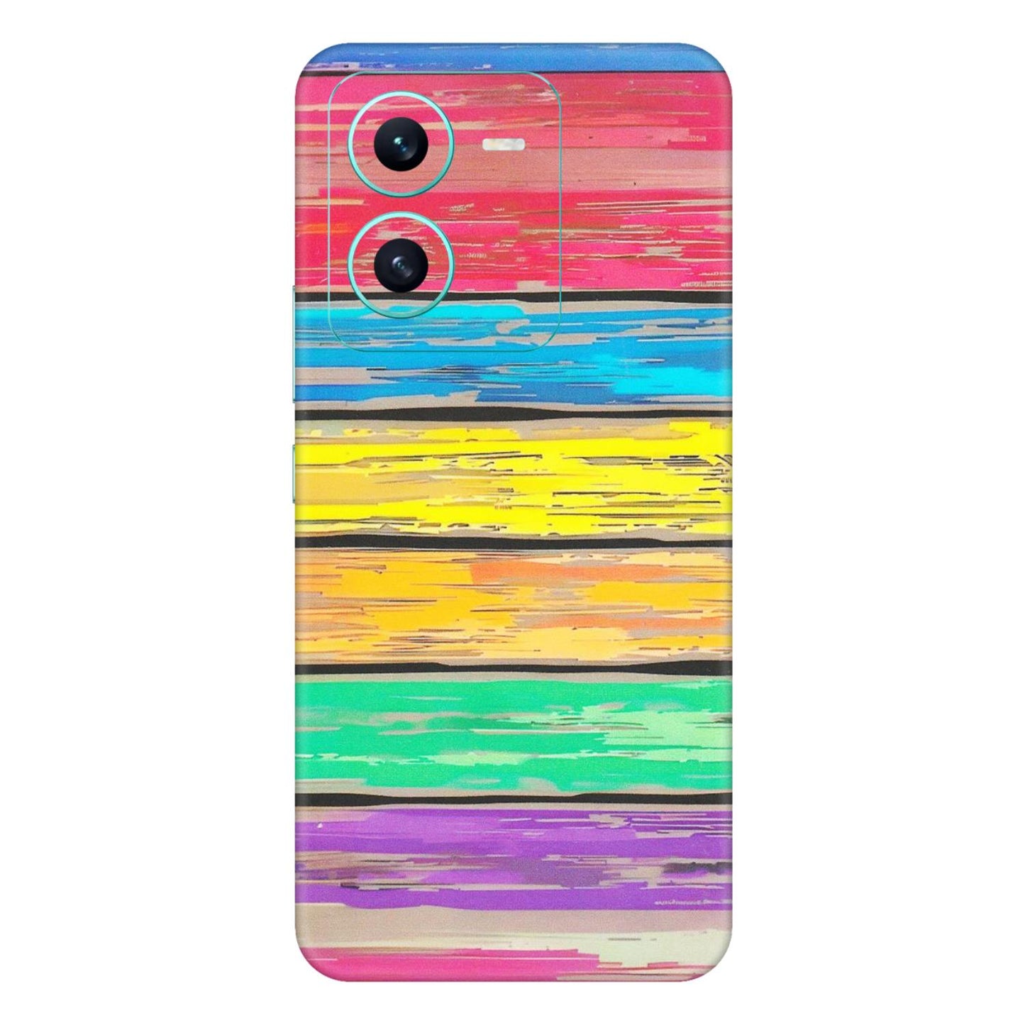 VIVO Z/V/X/T/U/S Series Phone Skins (All Models) - Multi Colour Wooden Wall - Matte Finish (M-96) Vivo V25 (5G)