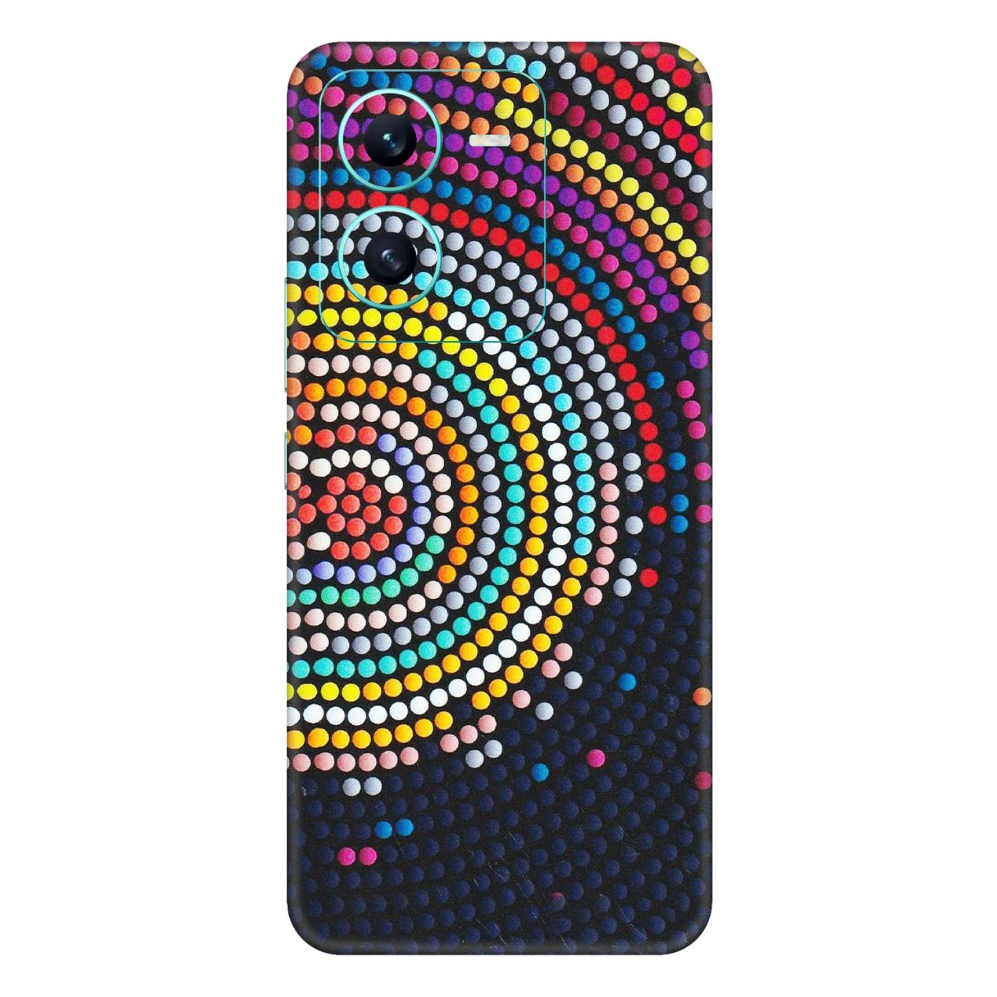 VIVO Z/V/X/T/U/S Series Phone Skins (All Models) - Rainbow Dot Mandala - Matte Finish (M-97) Vivo V25 (5G)