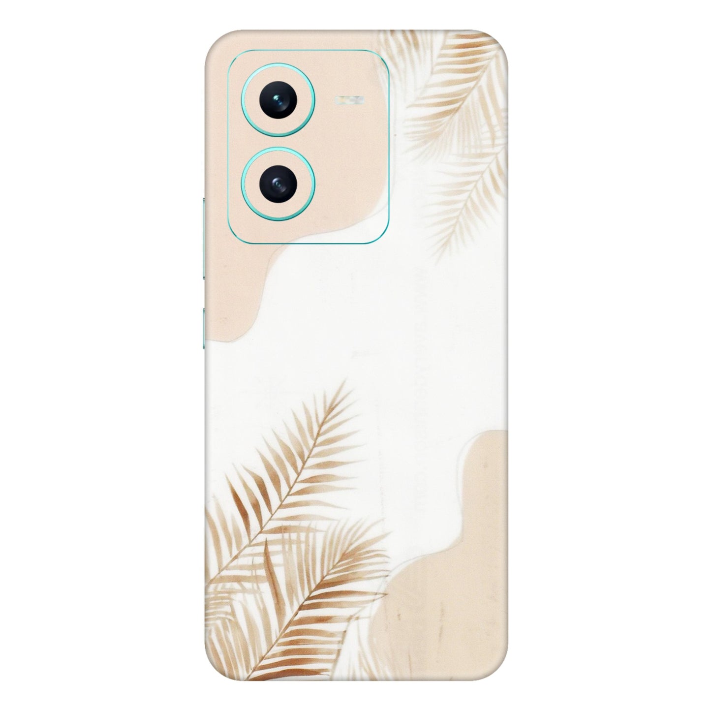 VIVO Z/V/X/T/U/S Series Phone Skins (All Models) - Gold Petals Abstract - Transparent Finish (T-08) Vivo V25 (5G)