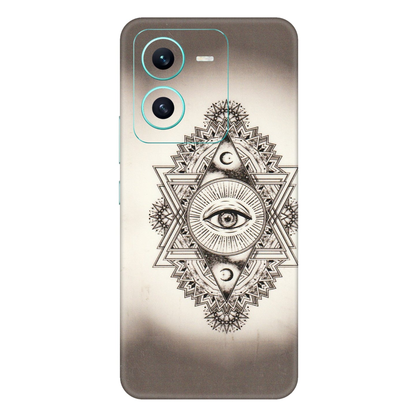 VIVO Z/V/X/T/U/S Series Phone Skins (All Models) - Illuminati Great Eye - Transparent Finish (T-14) Vivo V25 (5G)