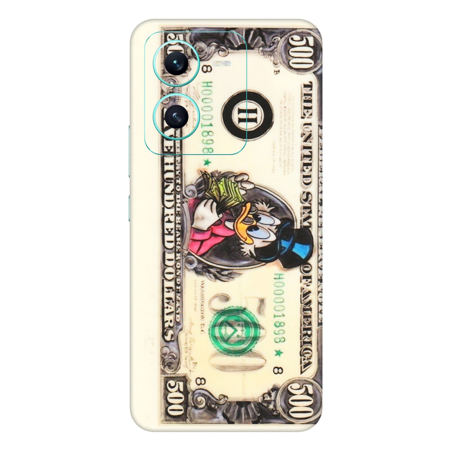 VIVO Z/V/X/T/U/S Series Phone Skins (All Models) - Five Hundred Dollar Duck - Transparent Finish (T-15) Vivo V25 (5G)