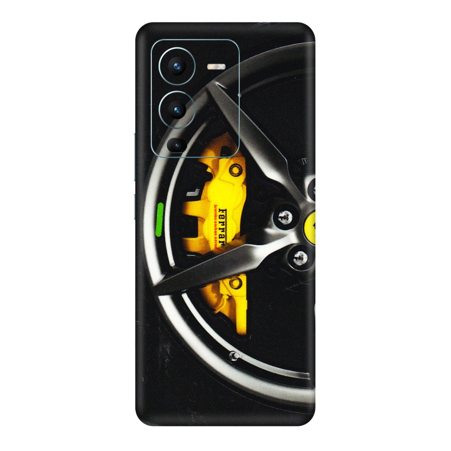 VIVO Z/V/X/T/U/S Series Phone Skins (All Models) - Ferrari Wheel Alloy - 3D Embossed Finish (L-173) Vivo V25 Pro
