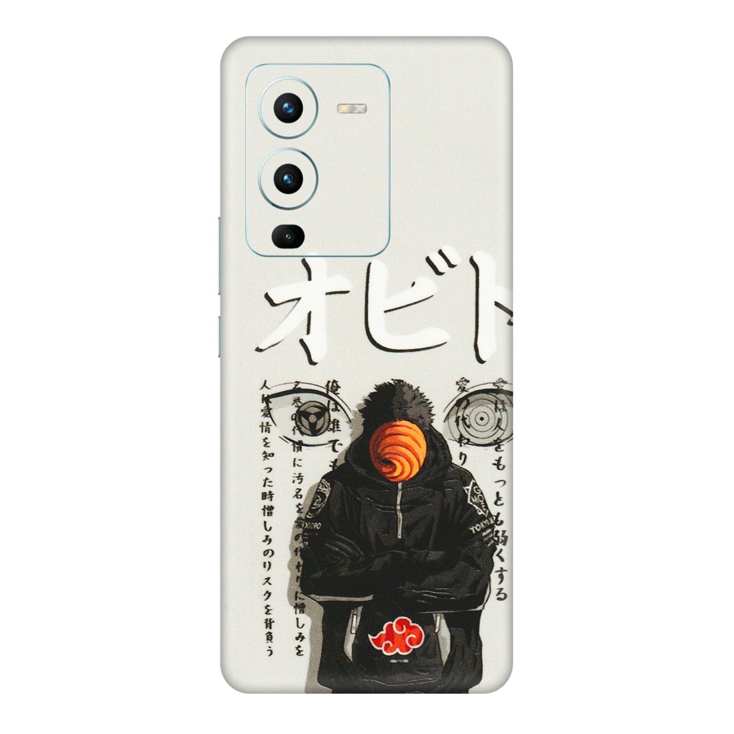 VIVO Z/V/X/T/U/S Series Phone Skins (All Models) - Obito Anime Eye - 3D Embossed Finish (L-19) Vivo V25 Pro