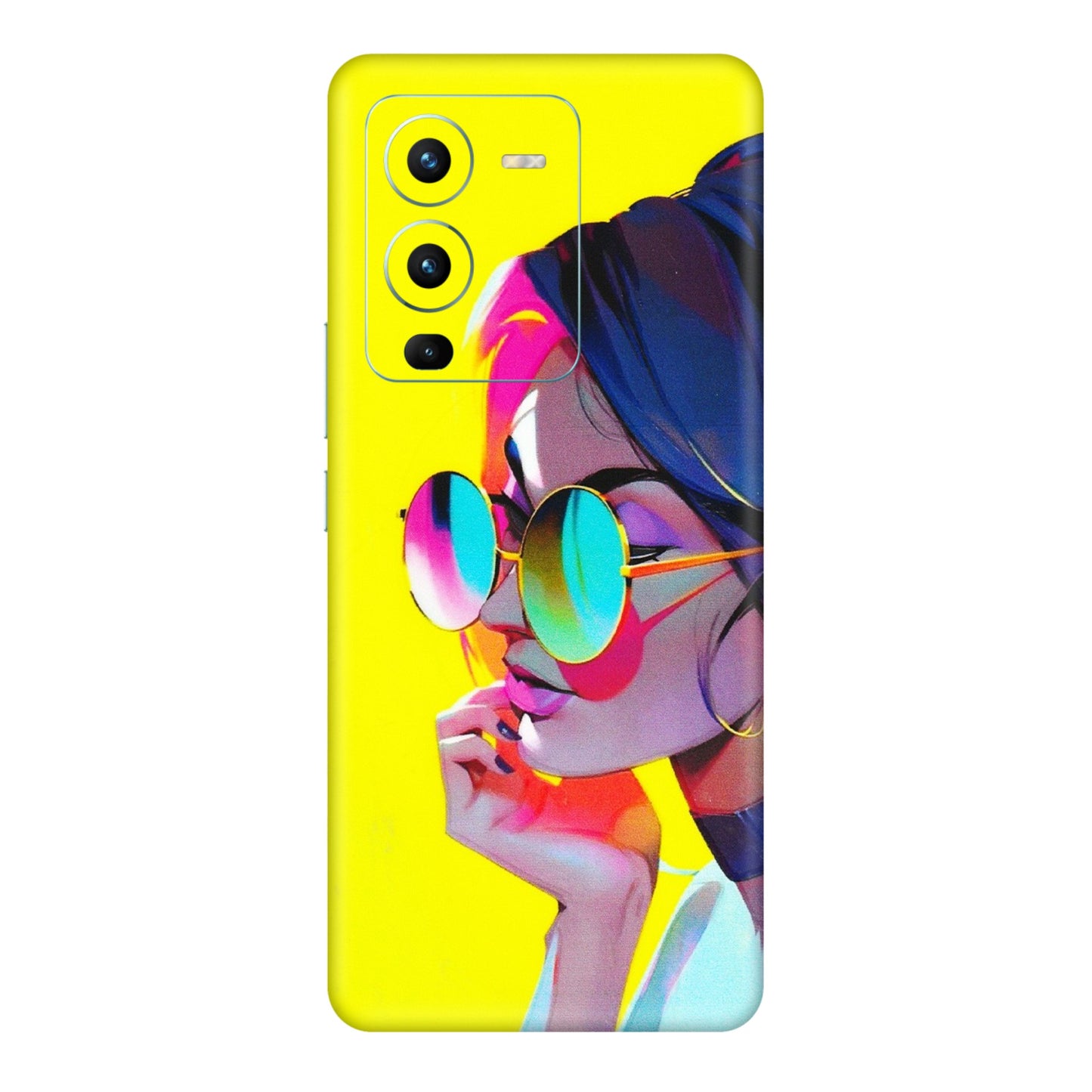 VIVO Z/V/X/T/U/S Series Phone Skins (All Models) - Bold Stylish Girl - 3D Embossed Finish (L-222) Vivo V25 Pro