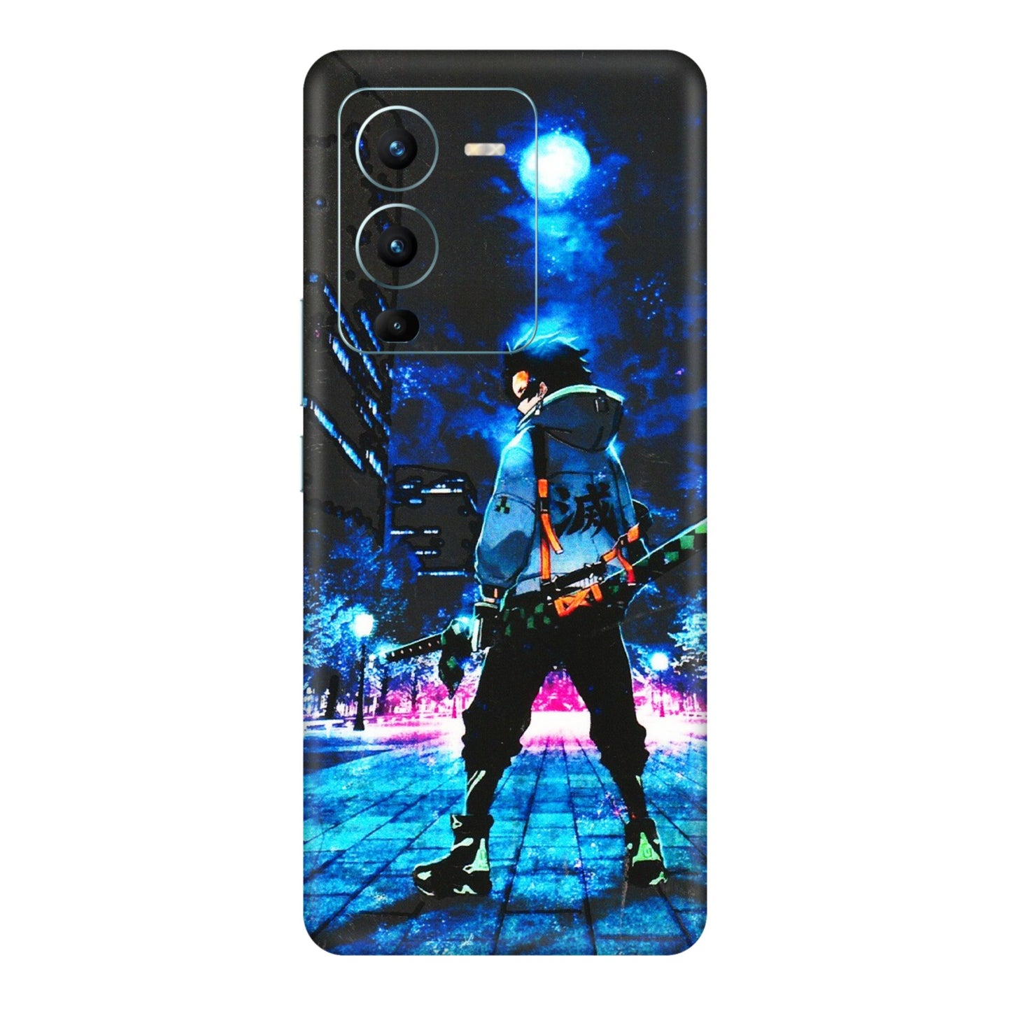 VIVO Z/V/X/T/U/S Series Phone Skins (All Models) - Demon Slayer Sword - 3D Embossed Finish (L-247) Vivo V25 Pro