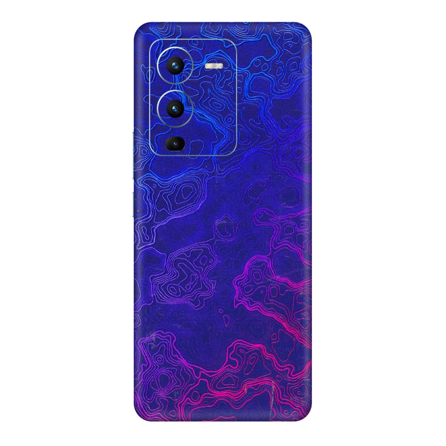 VIVO Z/V/X/T/U/S Series Phone Skins (All Models) - Purple Ripples Swirl - 3D Embossed Finish (L-314) Vivo V25 Pro