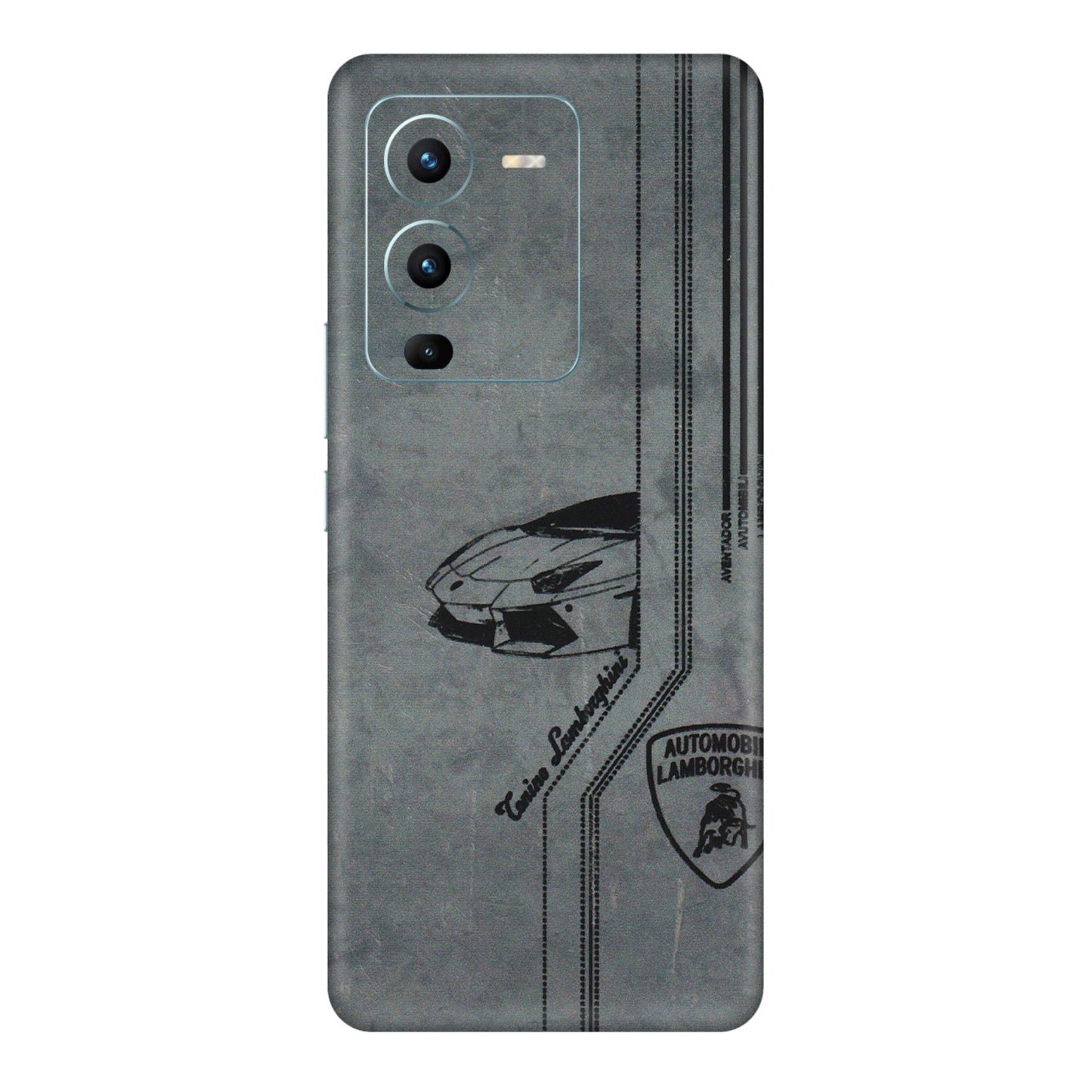 VIVO Z/V/X/T/U/S Series Phone Skins (All Models) - New Lamborgini Aventador - 3D Embossed Finish (L-321) Vivo V25 Pro