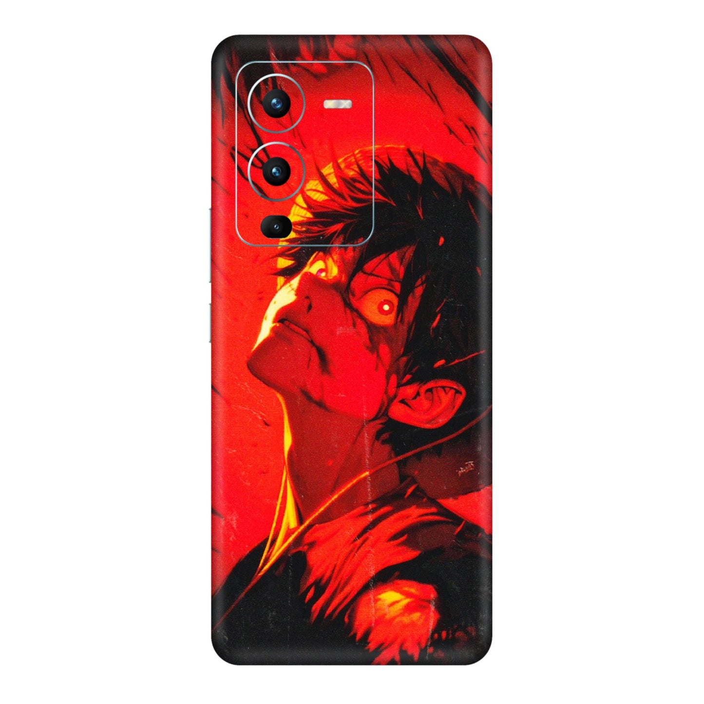 VIVO Z/V/X/T/U/S Series Phone Skins (All Models) - D.Luffy Power Up One Piece Anime - 3D Embossed Finish (L-326) Vivo V25 Pro