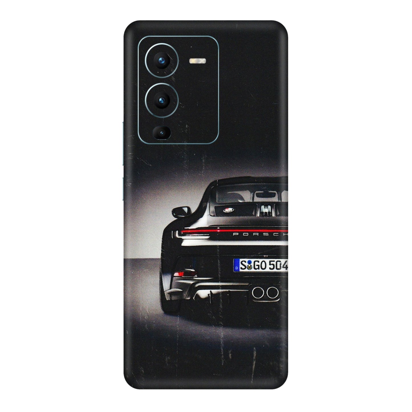 VIVO Z/V/X/T/U/S Series Phone Skins (All Models) - New Black Porsche GT3 - 3D Embossed Finish (L-327) Vivo V25 Pro