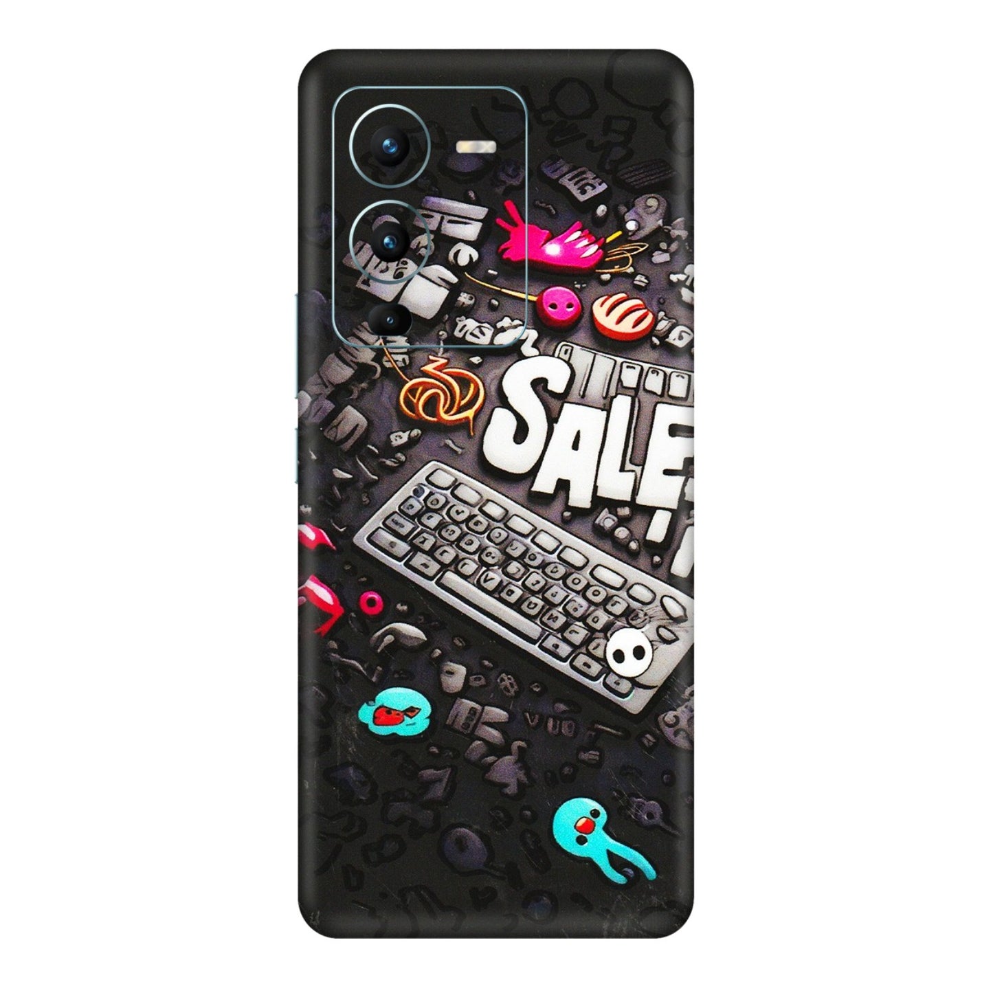 VIVO Z/V/X/T/U/S Series Phone Skins (All Models) - Gadgets Sale - 3D Embossed Finish (L-50) Vivo V25 Pro