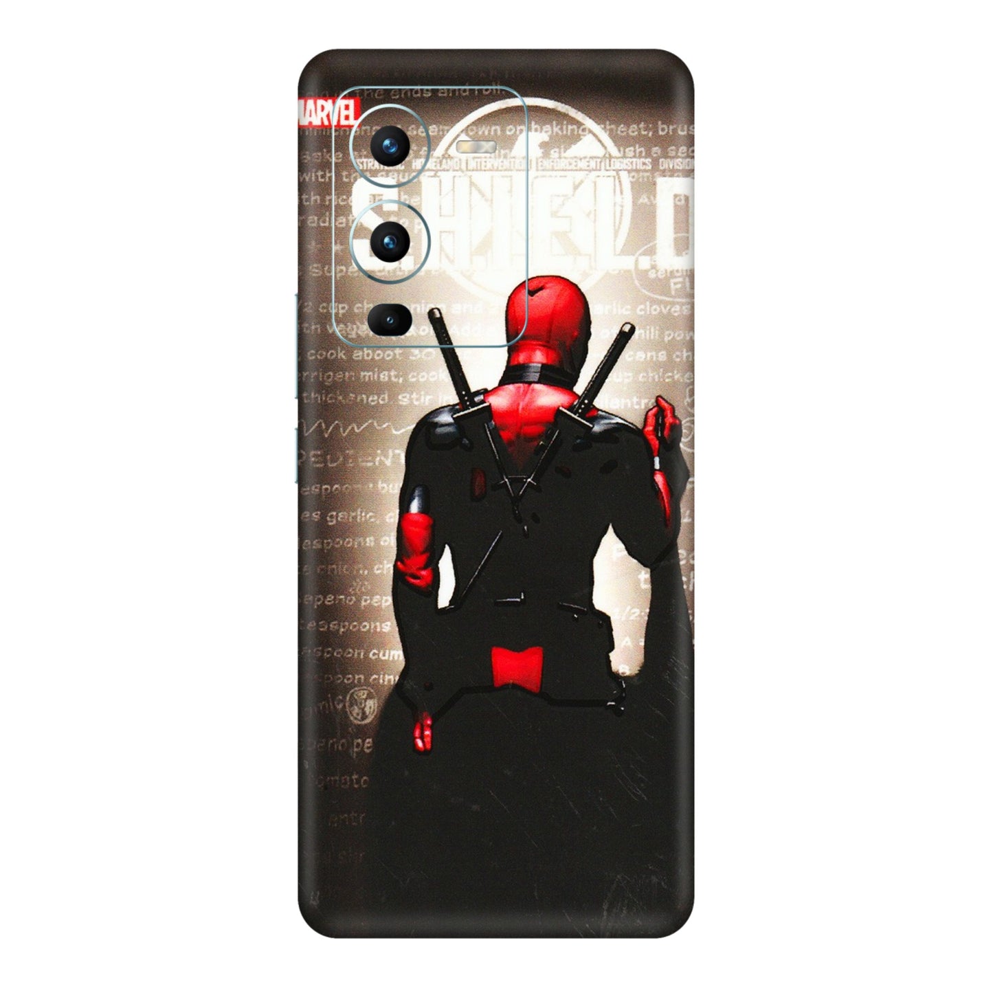 VIVO Z/V/X/T/U/S Series Phone Skins (All Models) - Deadpool - 3D Embossed Finish (L-56) Vivo V25 Pro