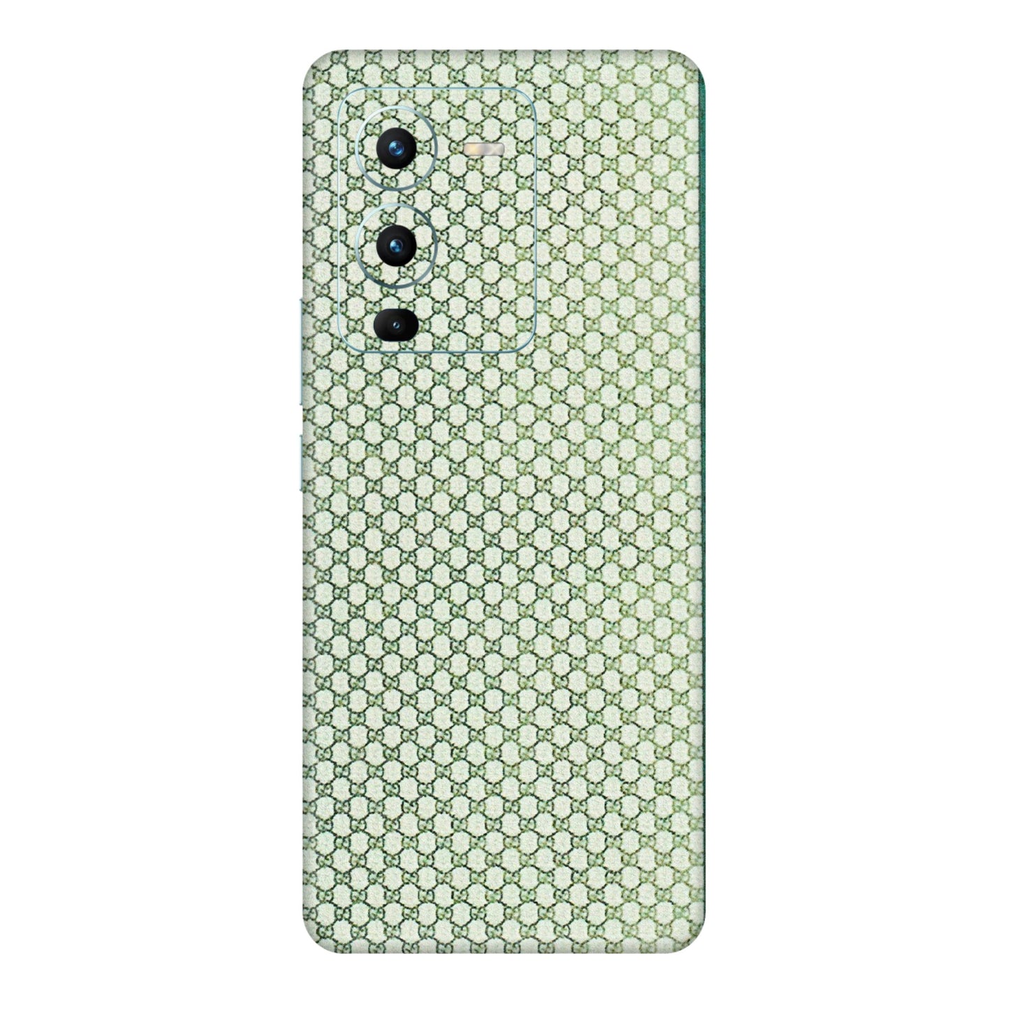 VIVO Z/V/X/T/U/S Series Phone Skins (All Models) - Gucci Fabric Pattern - 3D Embossed Finish (L-73) Vivo V25 Pro