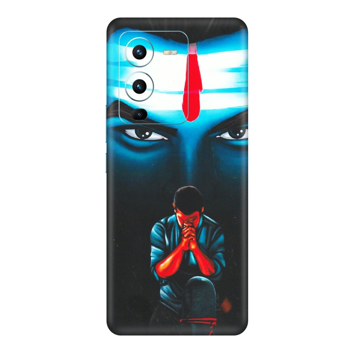VIVO Z/V/X/T/U/S Series Phone Skins (All Models) - Mahakal Bhakt - Matte Finish (M-112) Vivo V25 Pro