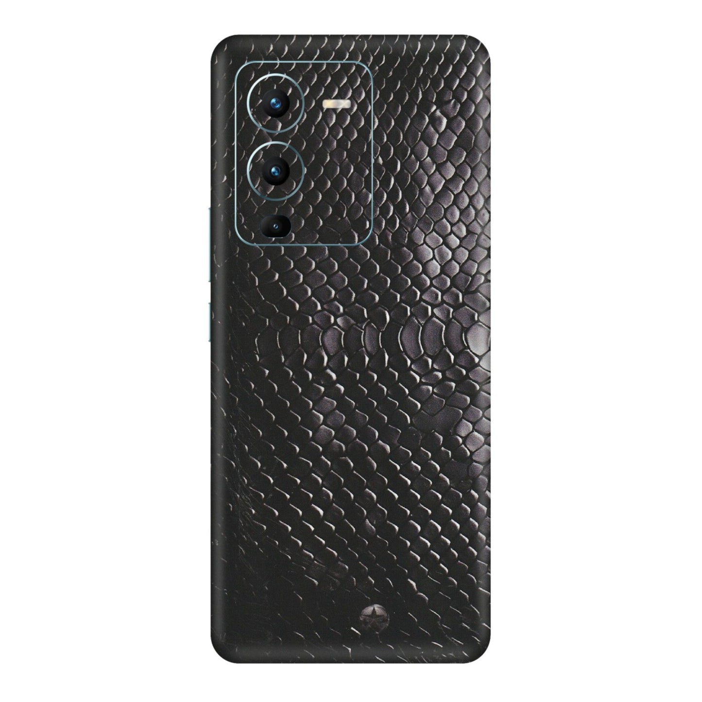 VIVO Z/V/X/T/U/S Series Phone Skins (All Models) - Black Snack Leather - Matte Finish (M-147) Vivo V25 Pro