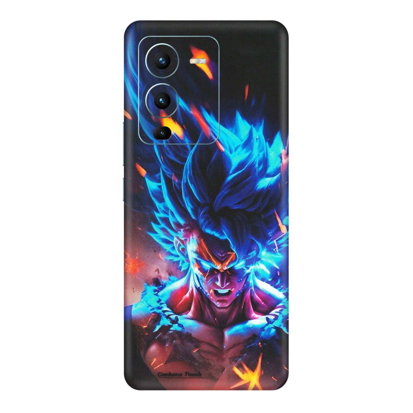 VIVO Z/V/X/T/U/S Series Phone Skins (All Models) - Angry Goku Dragon Ball Anime - Matte Finish (M-150) Vivo V25 Pro