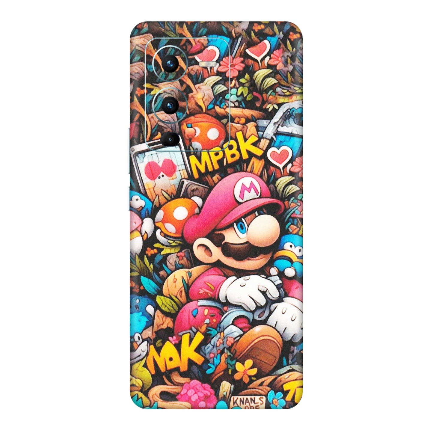 VIVO Z/V/X/T/U/S Series Phone Skins (All Models) - Super Mario Bros Artistic - Matte Finish (M-173) Vivo V25 Pro
