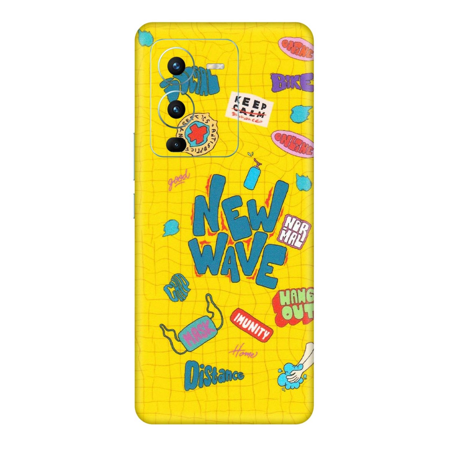 VIVO Z/V/X/T/U/S Series Phone Skins (All Models) - New Wave Life - Matte Finish (M-17) Vivo V25 Pro