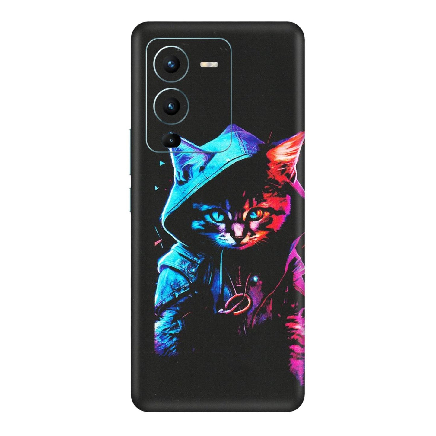 VIVO Z/V/X/T/U/S Series Phone Skins (All Models) - Cyberpunk Cat - Matte Finish (M-45) Vivo V25 Pro