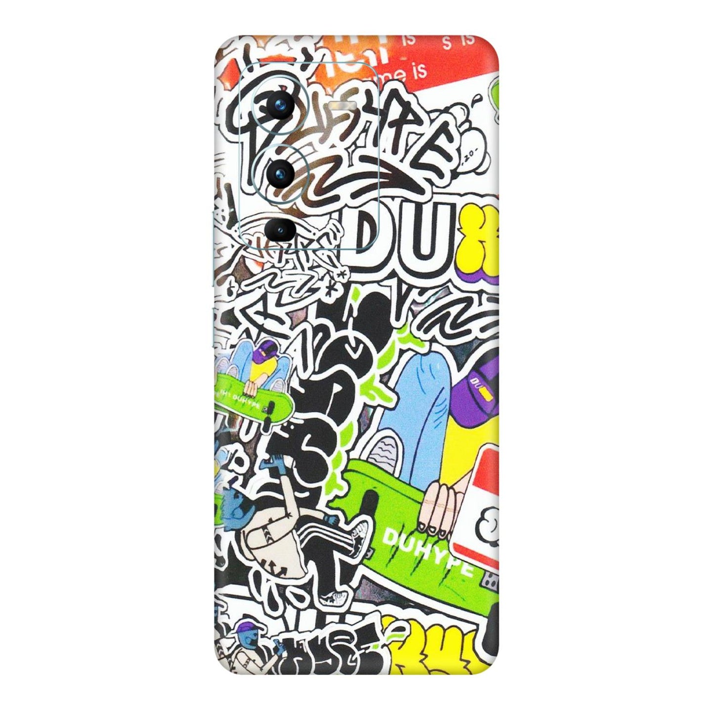 VIVO Z/V/X/T/U/S Series Phone Skins (All Models) - Dope Graffiti - Matte Finish (M-61) Vivo V25 Pro