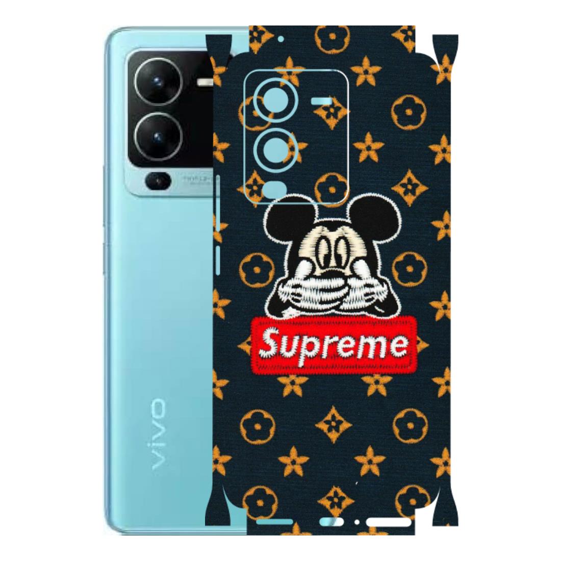 VIVO Z/V/X/T/U/S Series Phone Skins (All Models) - Mickey Supreme - Matte Finish (M-83) Vivo V25 Pro