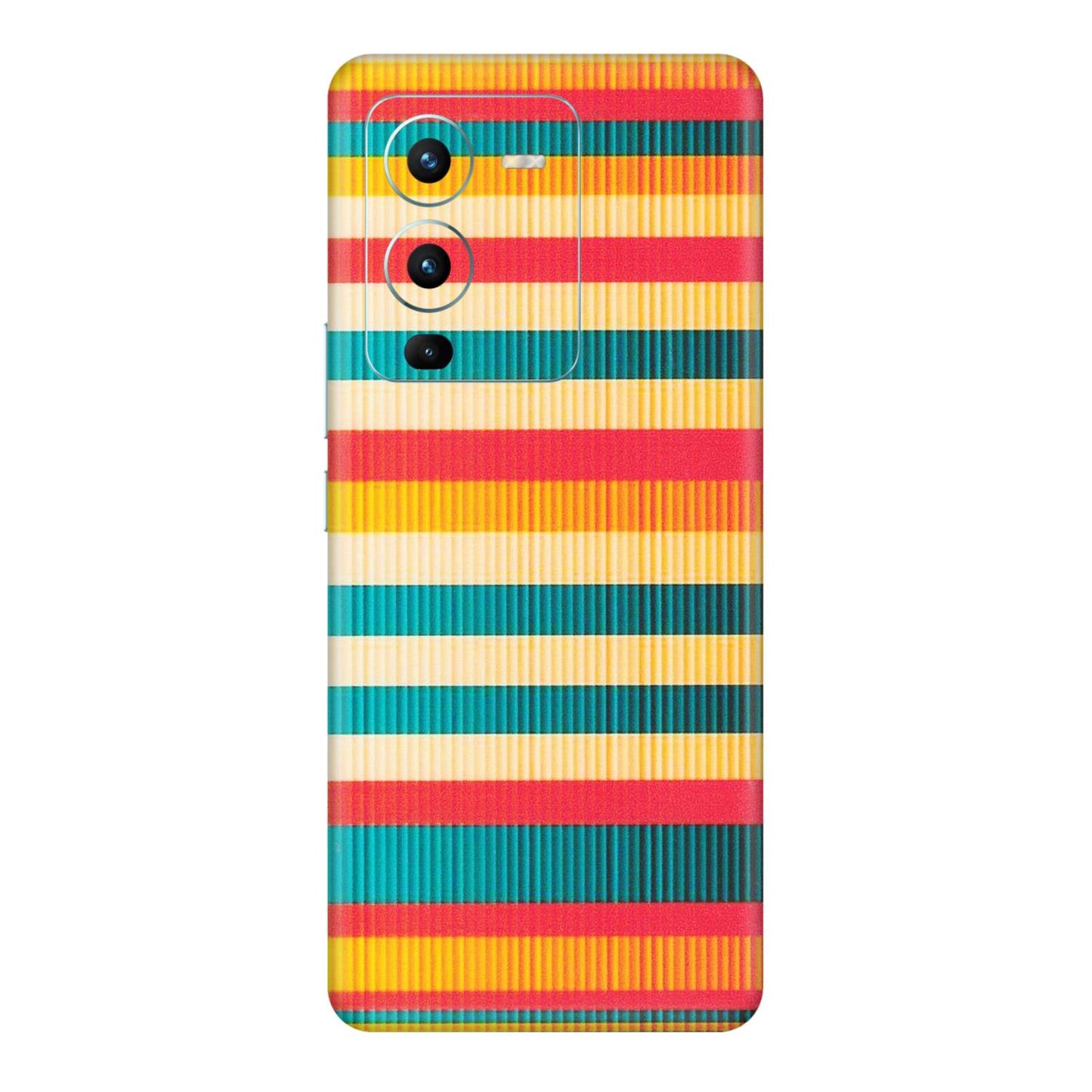 VIVO Z/V/X/T/U/S Series Phone Skins (All Models) - Colourful Stripes Soothing Effect - Matte Finish (M-86) Vivo V25 Pro