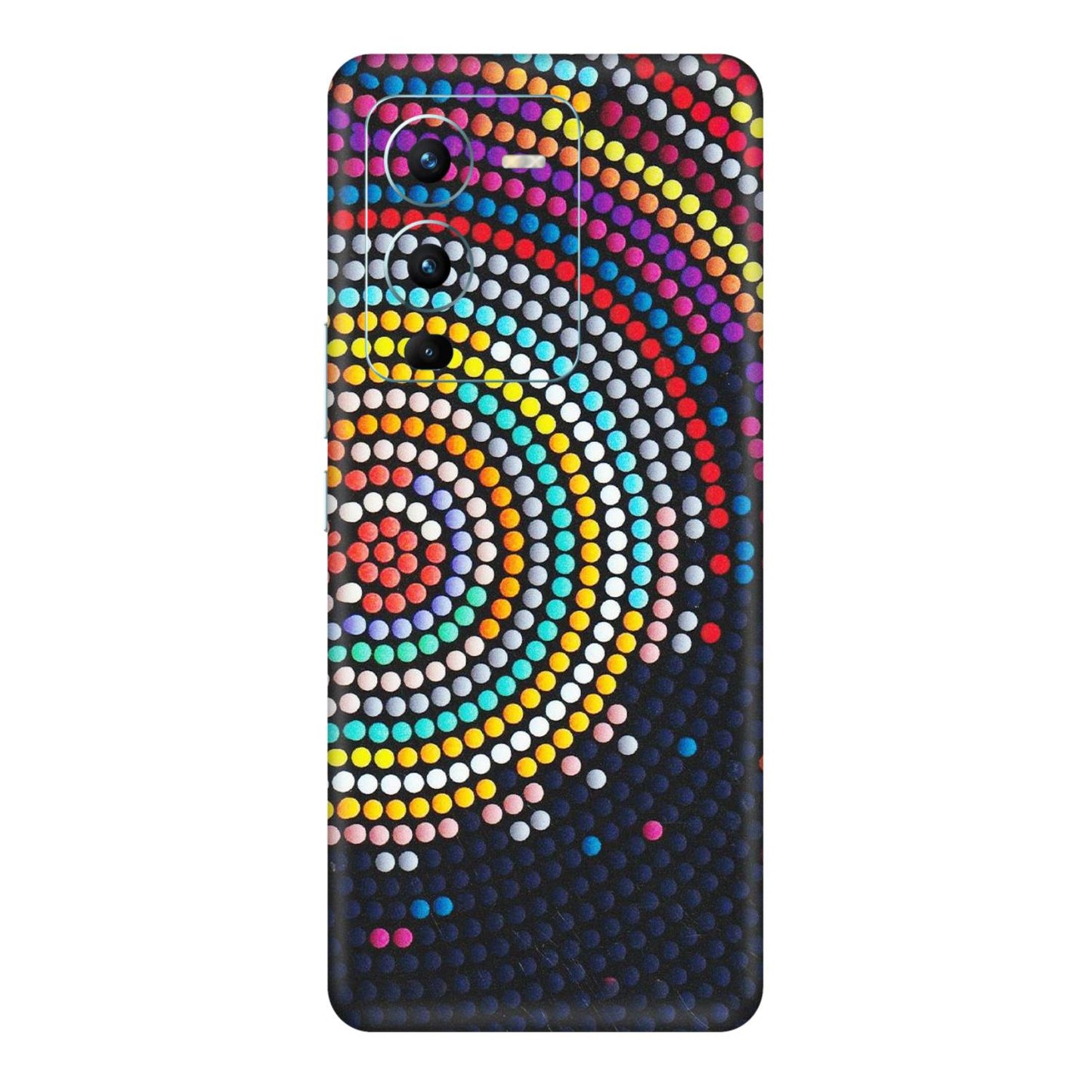 VIVO Z/V/X/T/U/S Series Phone Skins (All Models) - Rainbow Dot Mandala - Matte Finish (M-97) Vivo V25 Pro