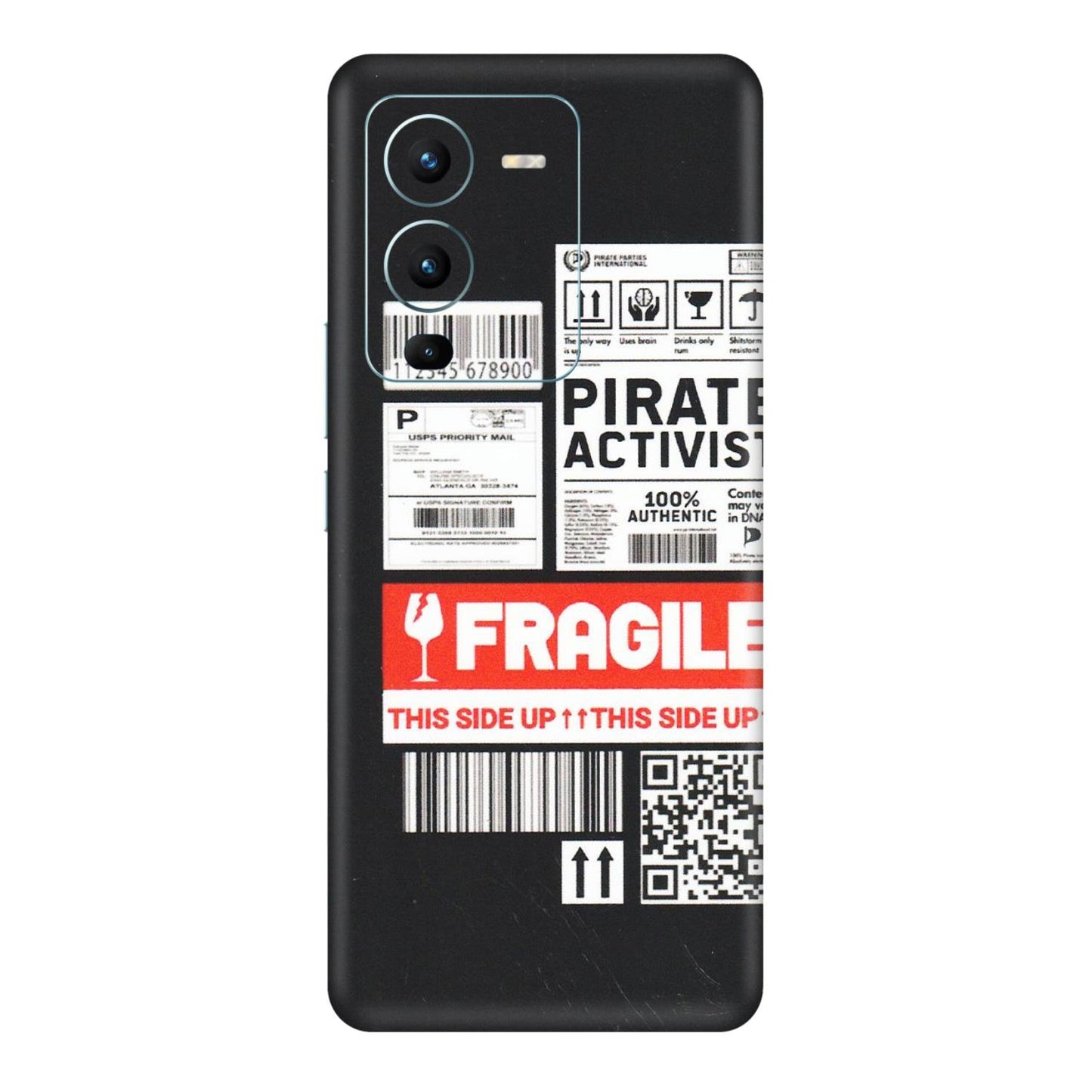 VIVO Z/V/X/T/U/S Series Phone Skins (All Models) - Handle With Care - Matte Finish (M-99) Vivo V25 Pro
