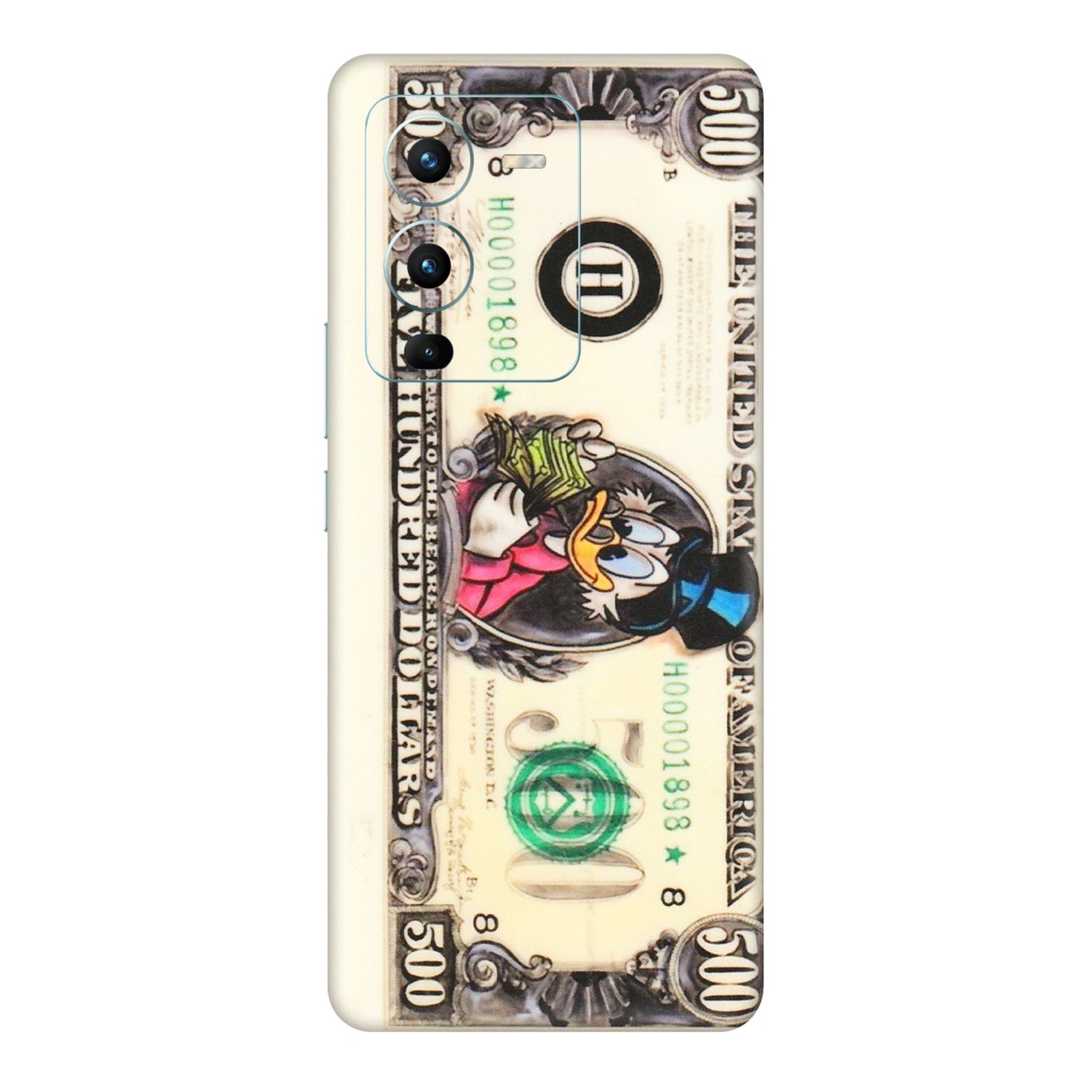 VIVO Z/V/X/T/U/S Series Phone Skins (All Models) - Five Hundred Dollar Duck - Transparent Finish (T-15) Vivo V25 Pro