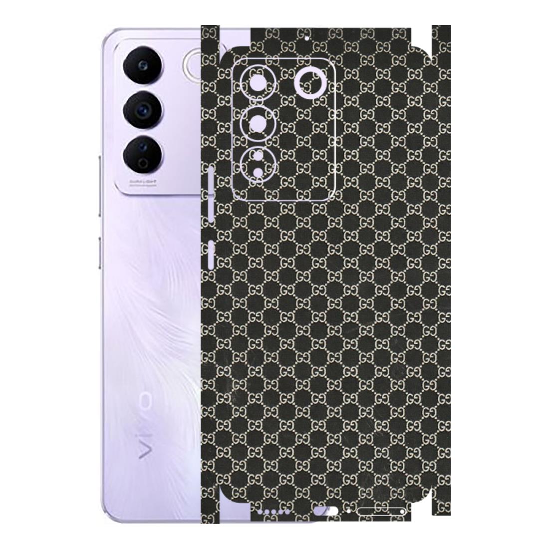 VIVO Z/V/X/T/U/S Series Phone Skins (All Models) - Black G Print - 3D Embossed Finish (L-109) Vivo V27E