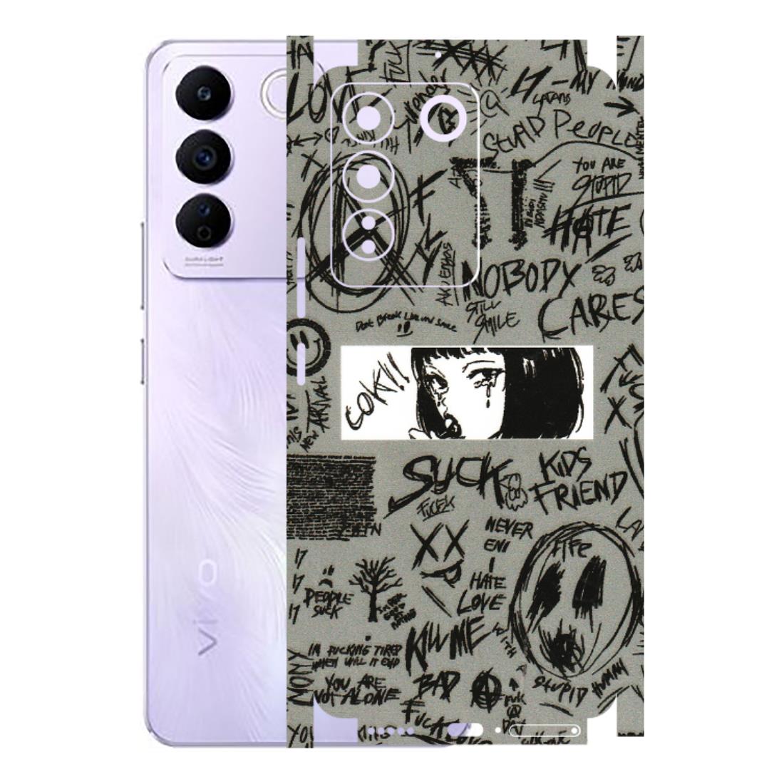 VIVO Z/V/X/T/U/S Series Phone Skins (All Models) - Never Have Love Anime - 3D Embossed Finish (L-260) Vivo V27E